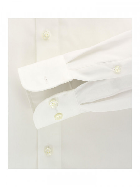 CASAMODA Comfort Fit Camicia Beige chiaro Kent Popeline - Vista 2