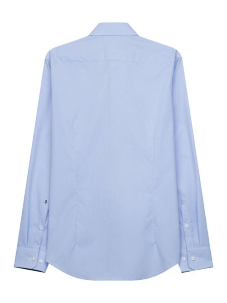 SEIDENSTICKER Slim Fit Camicia Blu medio Business Kent Popeline